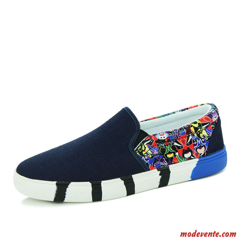Chaussure De Toile Homme Toile Papayawhip Bleu Mc21703