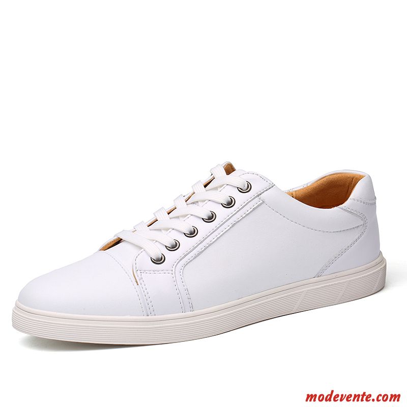 Chaussure De Ville Blanche Homme Blanc Lilas Mc23960