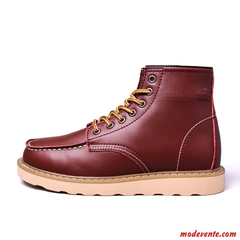 Chaussure De Ville Blanche Homme Crème Jaune Mc24305