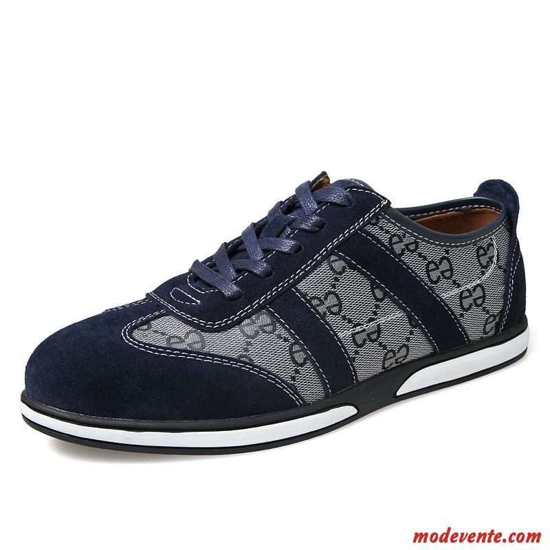 Chaussure De Ville Bleu Homme Steelblue Blanc Mc24576