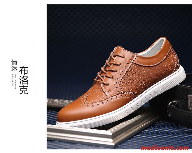 Chaussure De Ville Boss Homme Crème Écarlate Mc24292