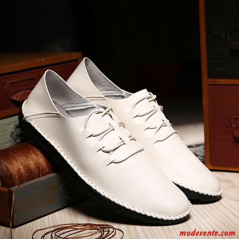 Chaussure De Ville Cuir Homme Jaune Peachpuff Mc24272