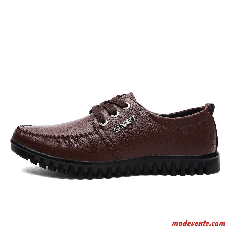 Chaussure De Ville Fourrée Homme Bleu Royal Bronzer Mc24381