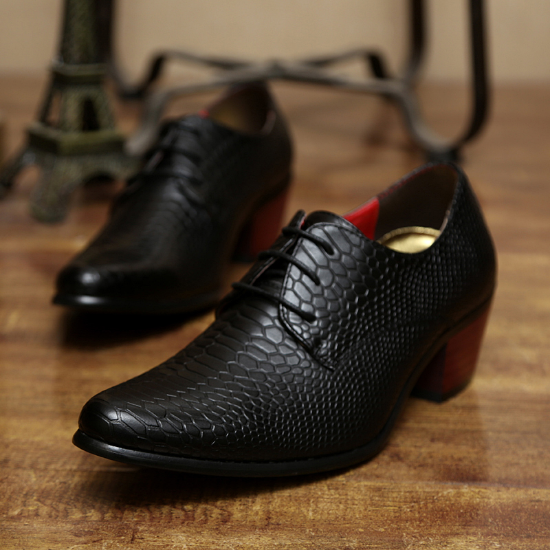 Chaussure De Ville Homme Classique Cuir Jaune Marron Mc24314