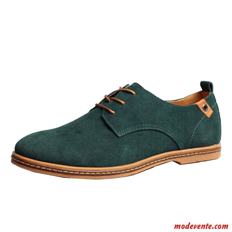 Chaussure De Ville Homme D Hiver Vert Pâle Ivoire Mc23961