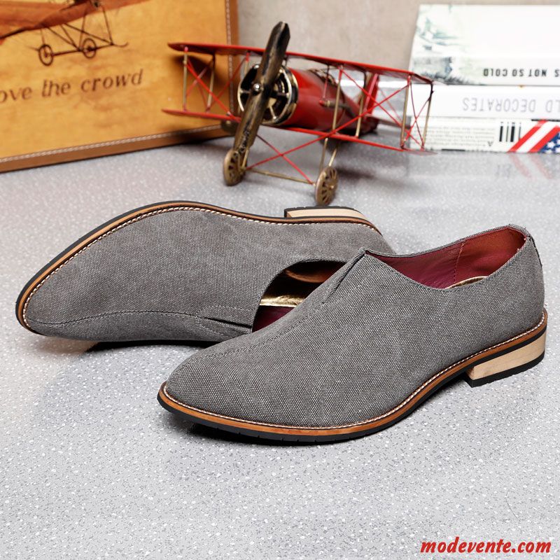 Chaussure De Ville Marque Homme Gris Fumé Blé Mc24427