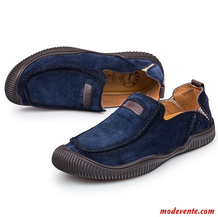 Chaussure De Ville Marron Homme Bleu Aigue-marine Steelblue Mc23939