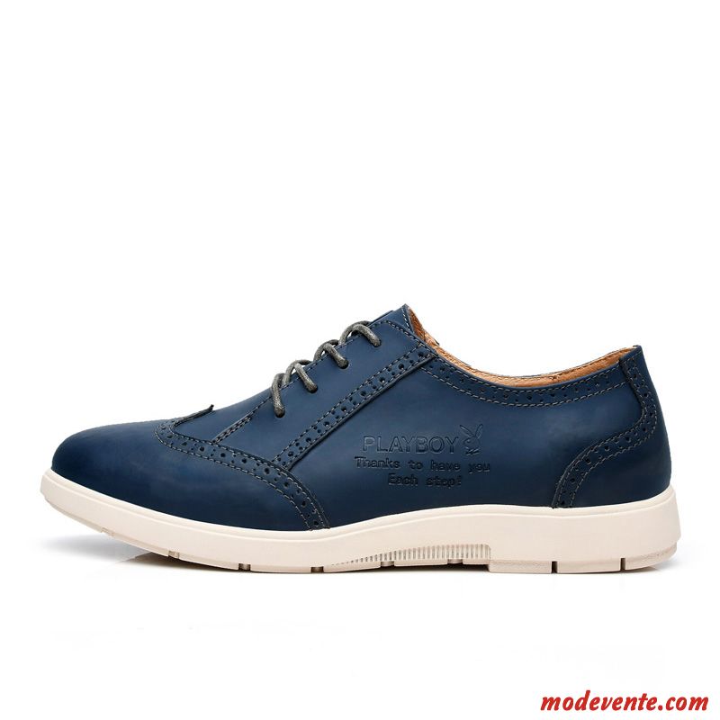 Chaussure De Ville Mode Homme Gris Brumeux Bleu Cobalt Mc24026