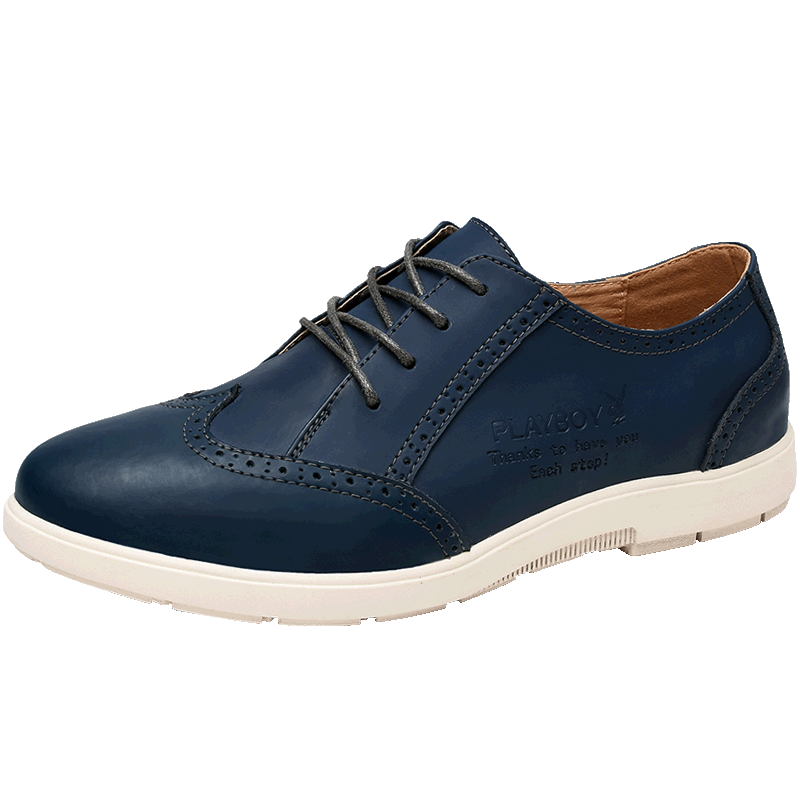 Chaussure De Ville Mode Homme Gris Brumeux Bleu Cobalt Mc24026