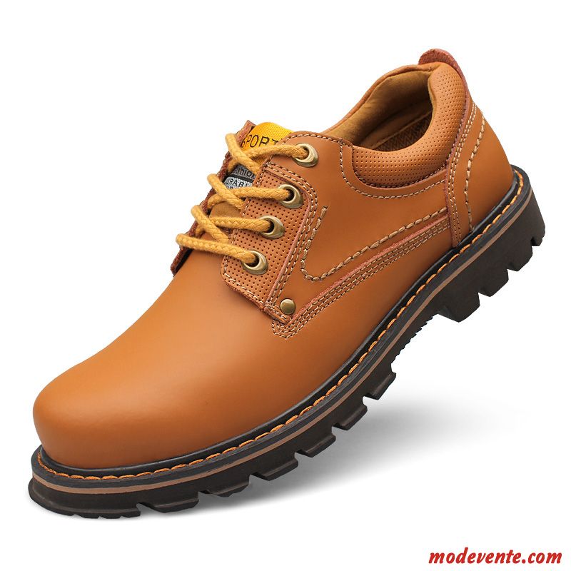 Chaussure De Ville Mode Pas Cher Marron Marine Mc24300