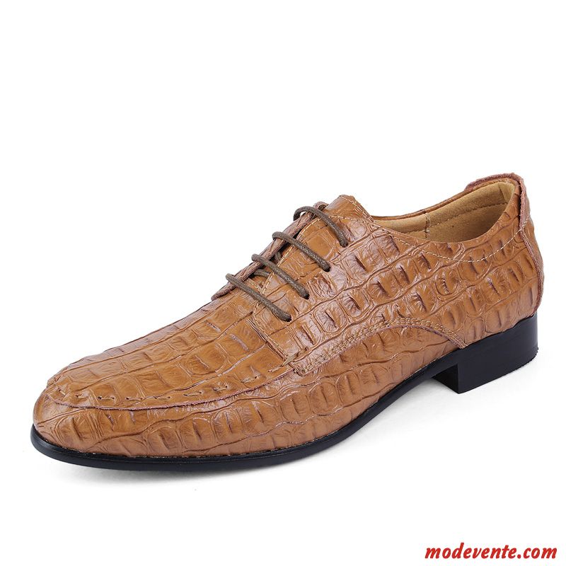 Chaussure De Ville Montante Homme Crème Bleu Mc23872