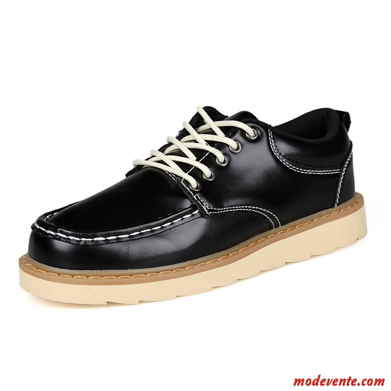 Chaussure De Ville Noir Pas Cher Homme Jaune Steelblue Mc23984