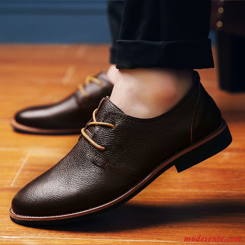 Chaussure De Ville Noir Pas Cher Marine Rose Saumon Mc24376