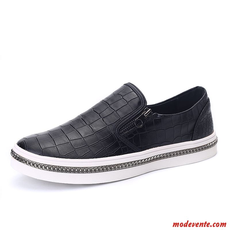 Chaussure En Toile Homme Basse Gris Ardoise Noir Mc24919