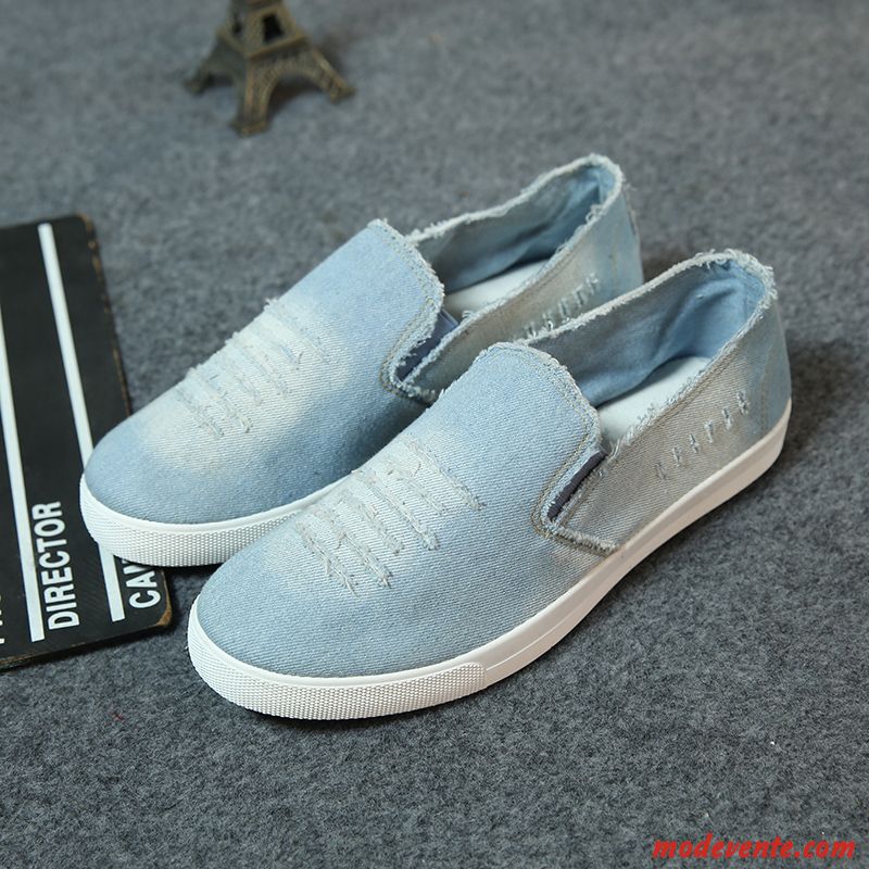 Chaussure En Toile Montante Homme Noir Blanc Mc21770