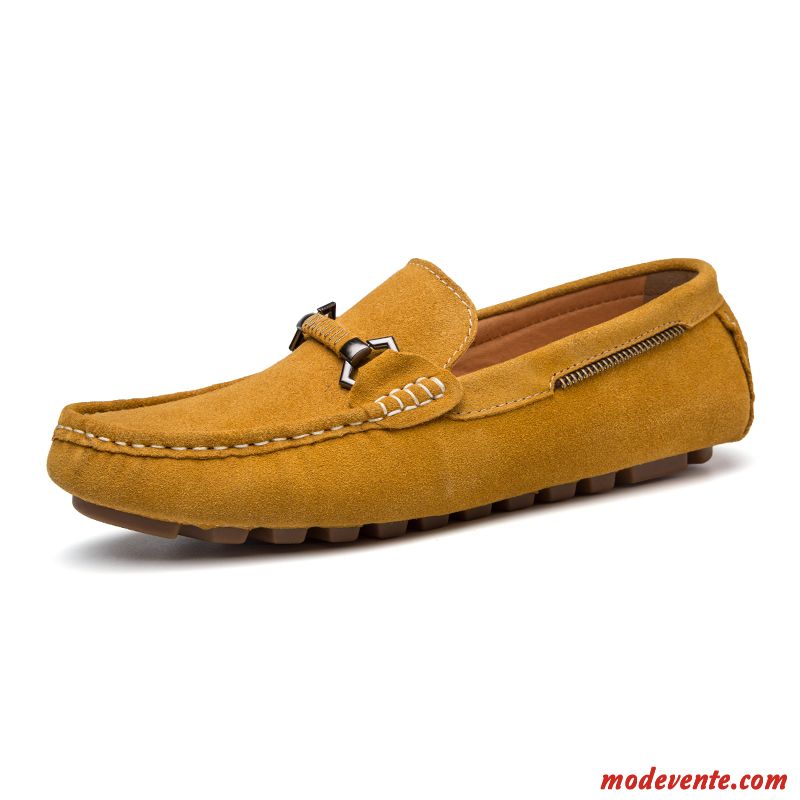 Chaussure Homme Mocassin Vert Émeraude Jaune Mc23818