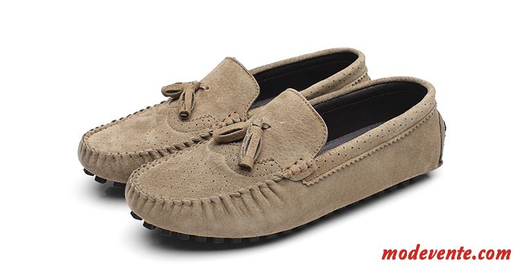 Chaussure Mocassin Homme Pas Cher Blanc Neigeux Neige Mc23630