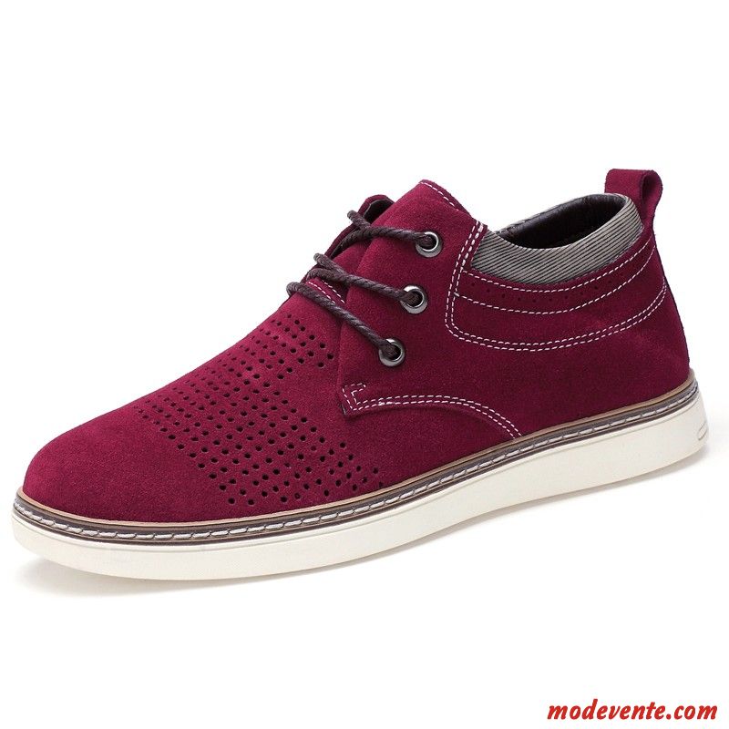 Chaussure Montante Rouge Mauve Ivoire Mc20130