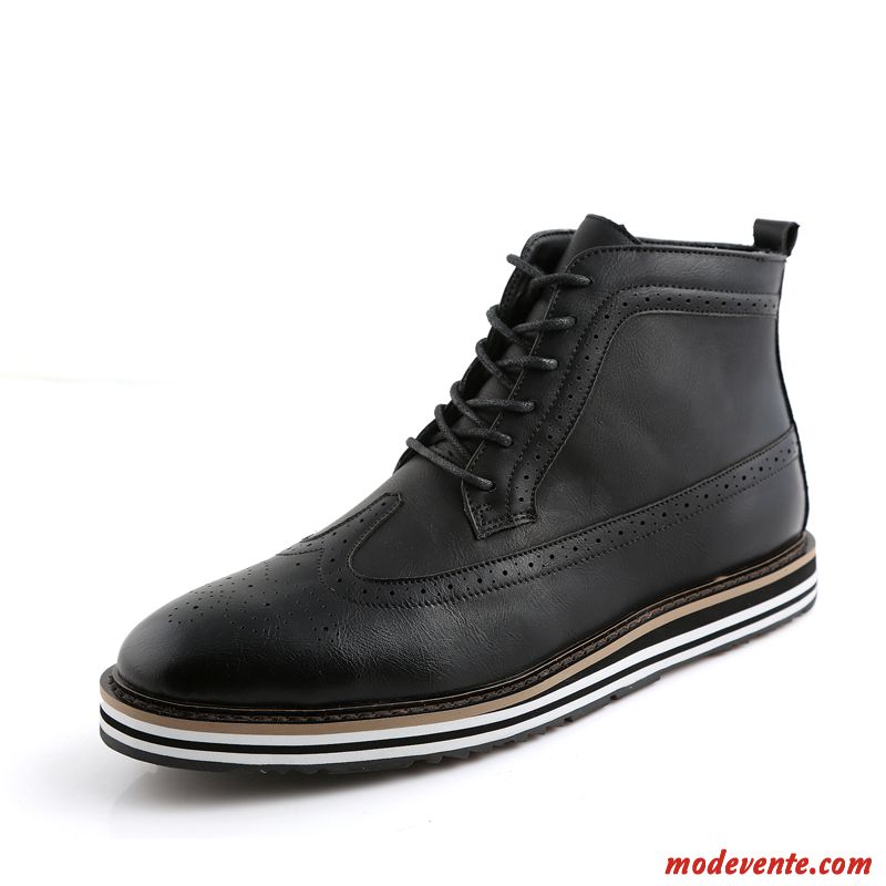 Chaussure Montantes En Cuir Homme Steelblue Rubine Mc20578
