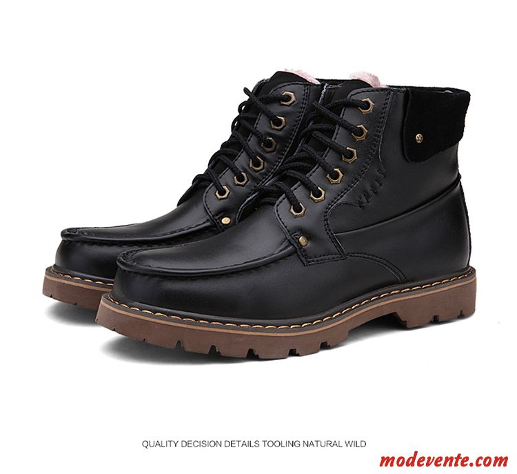 Chaussure Noir A Talon Homme Marron Rubine Mc22371