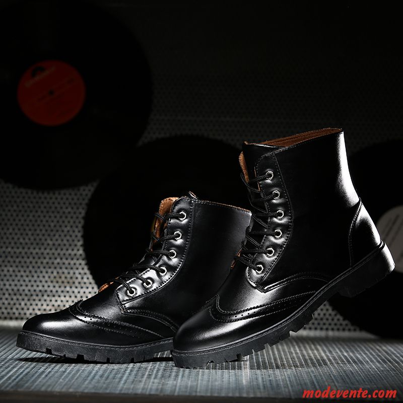 Chaussure Noir Pas Cher Bottes Blanc Neigeux Beige Sable Mc22258