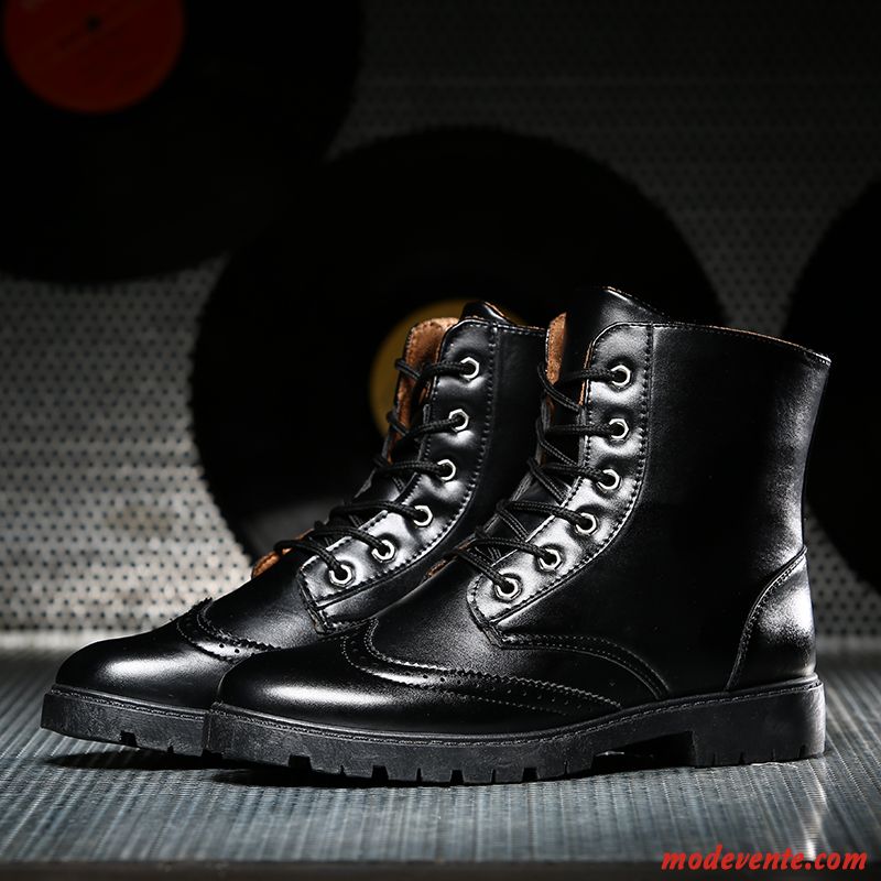 Chaussure Noir Pas Cher Bottes Blanc Neigeux Beige Sable Mc22258