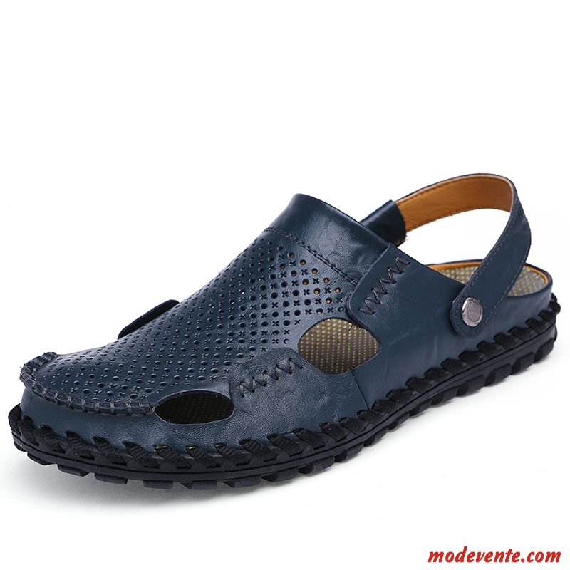 Chaussure Sandales Homme Mode Pas Cher Neige Marron Mc26050