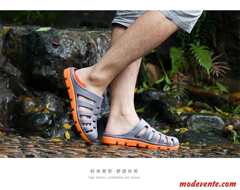 Chaussure Sandales Homme Palevioletred Mauve Mc26189