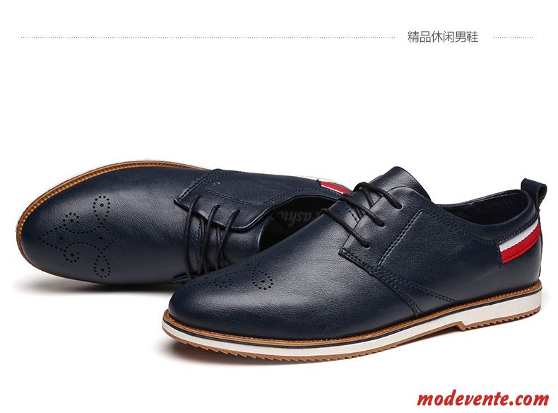 Chaussure Ville Pas Cher Homme Rouge Bleu Aigue-marine Mc23906