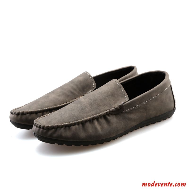 Chaussures Confort Homme Pas Cher Blanc Neigeux Jaune Mc23696