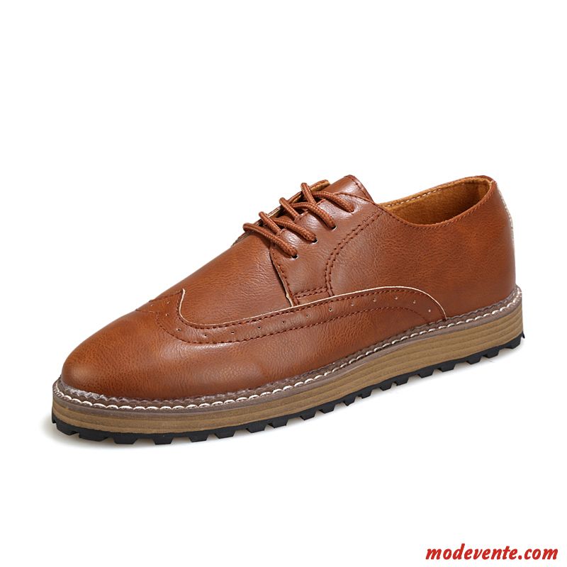 Chaussures De Ville Homme Confortable Blanc Neigeux Ivoire Mc24334