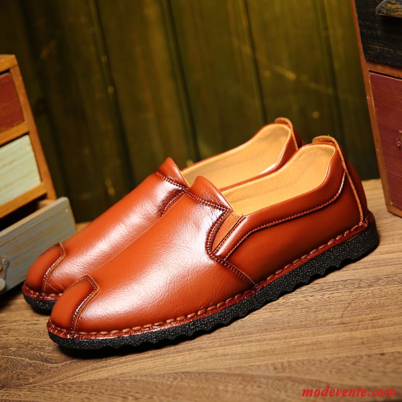 Chaussures De Ville Homme Confortable Rosybrown Kaki Mc24324