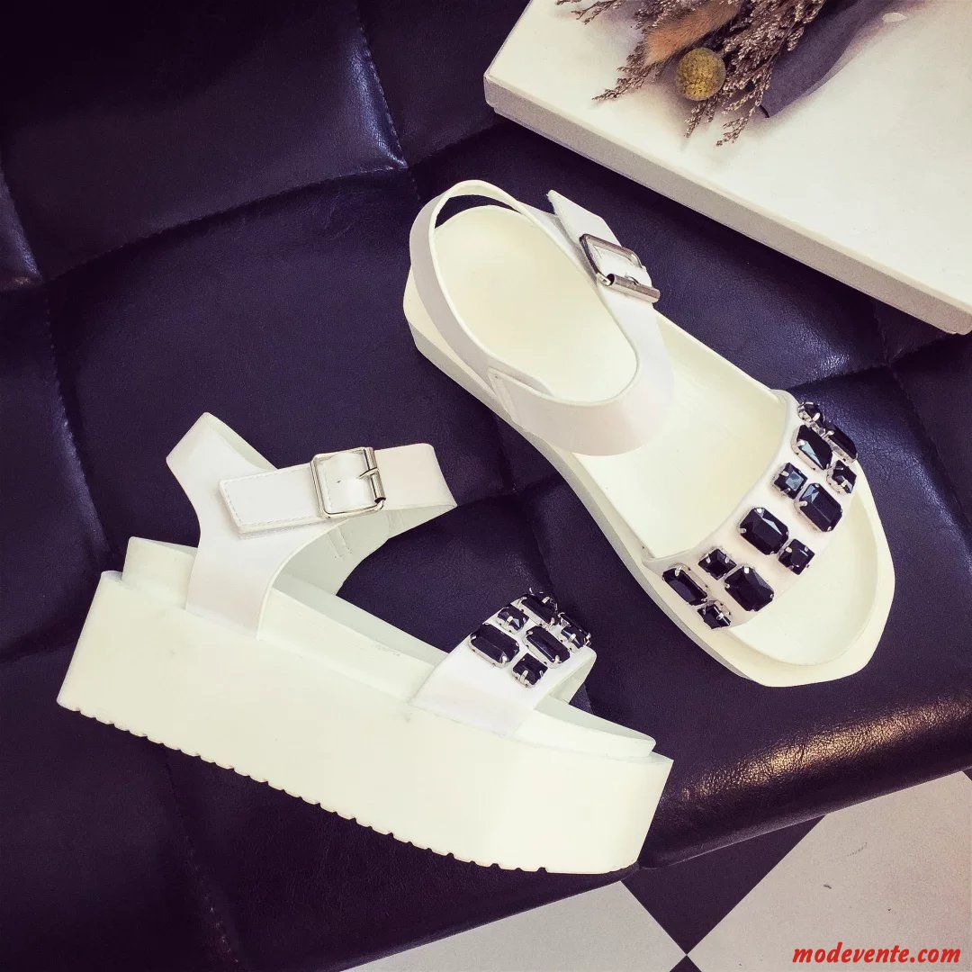 Chaussures Femme Pas Cher Soldes Blanc Lavande Mc27334