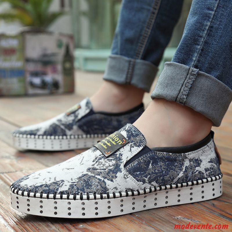 Chaussures Homme Confort Pas Cher Blanc Steelblue Mc22942