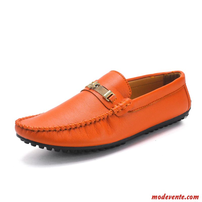Chaussures Mocassins En Cuir Pas Cher Pierre Or Mc23779