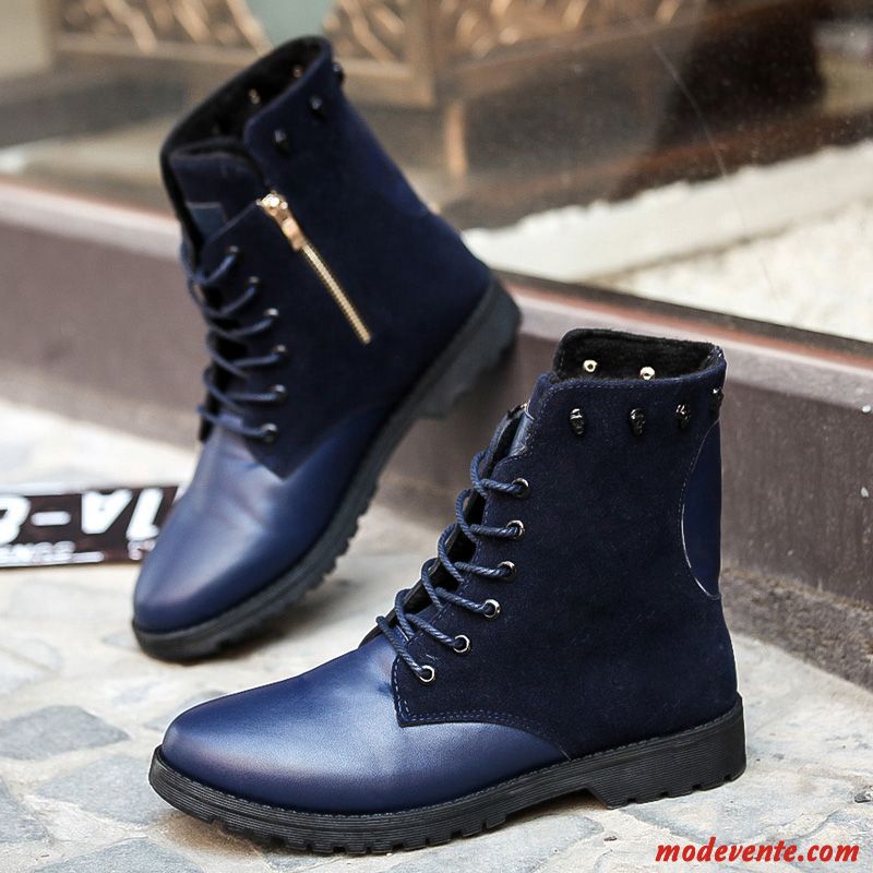 Chaussures Plates Noires Homme Steelblue Bleu Aigue-marine Mc22149
