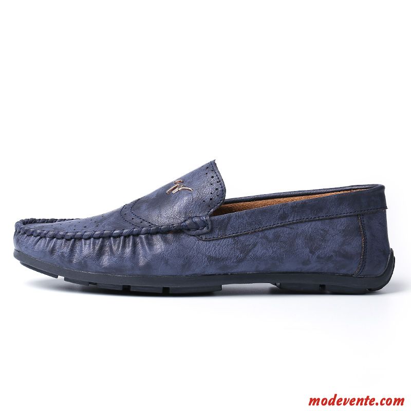 Chaussures Pour Homme Mocassins Pas Cher Or Écarlate Mc23648