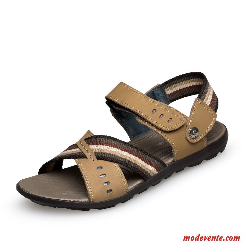 Chaussures Sandales Confort Pas Cher Bébé Rose Marron Mc26148