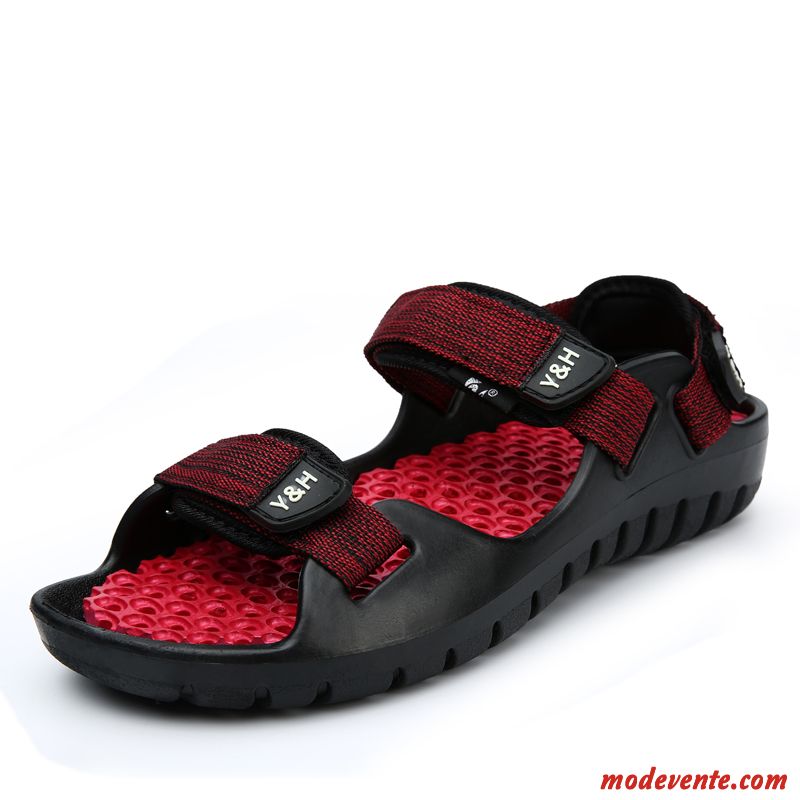 Chaussures Sandales Confort Pas Cher Marron Saumon Mc26060