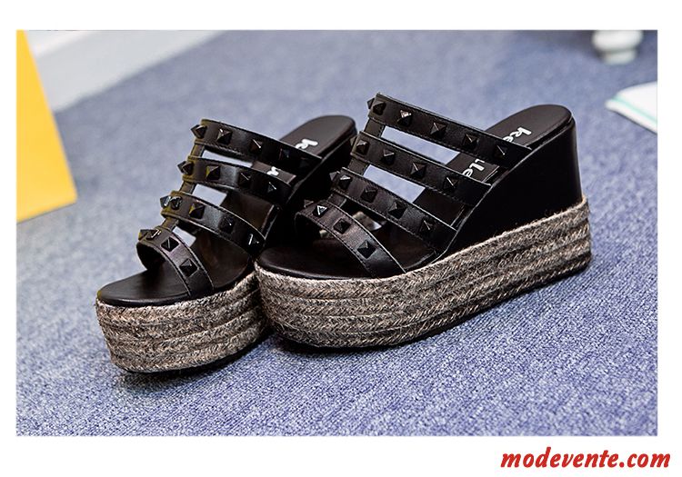 Chaussures Sandales Femme Tendance Chameau Jaune Mc27681