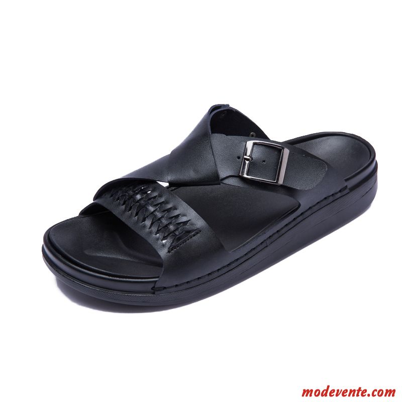 Chaussures Sandales Hommes Pas Cher Blanc Neigeux Jaune Mc25753