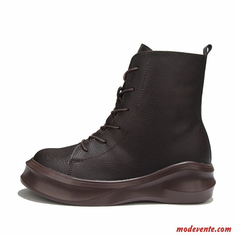 Chaussures Soldes Homme Bottes Noir Palegoldenrod Mc22266