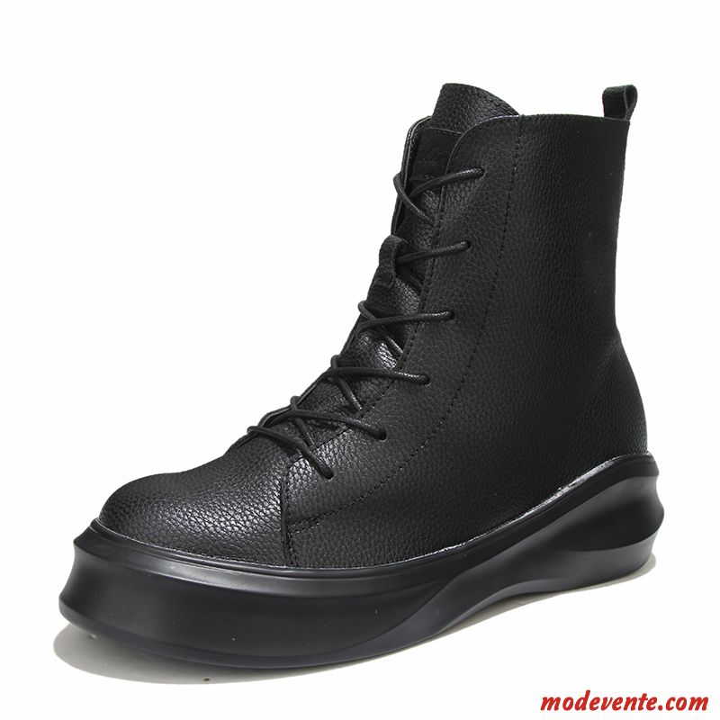 Chaussures Soldes Homme Bottes Noir Palegoldenrod Mc22266