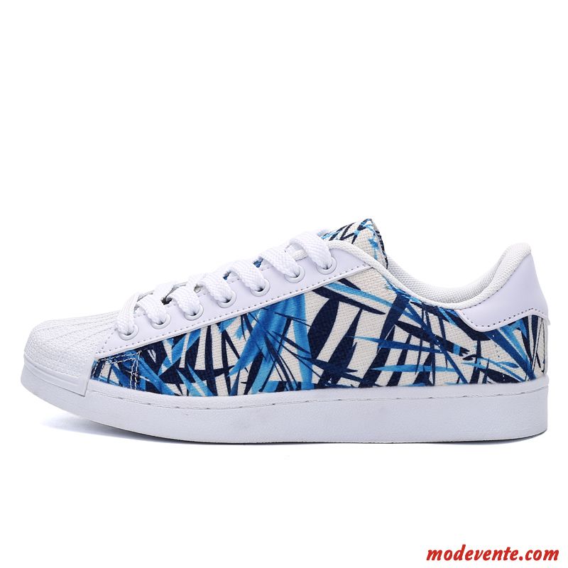 Chaussures Toile De Golf Homme Ivoire Bleu Mc21391