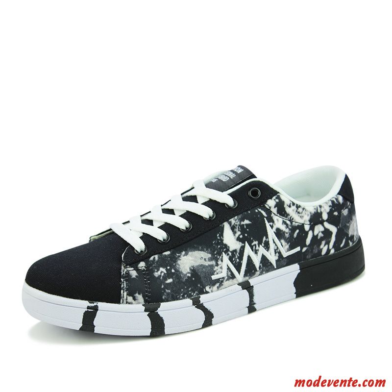 Chaussures Toile En Soldes Homme Blanc Gris Brumeux Mc21730