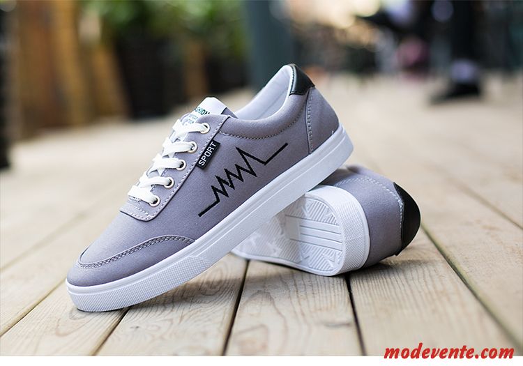 Chaussures Toile Homme Soldes Beige Sable Noir Mc21718
