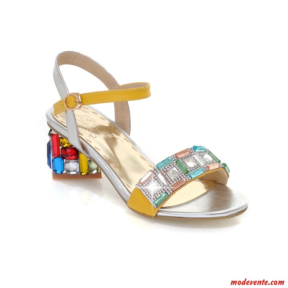 Les Chaussures Sandales Femme Lavande Sandybrown Mc27712