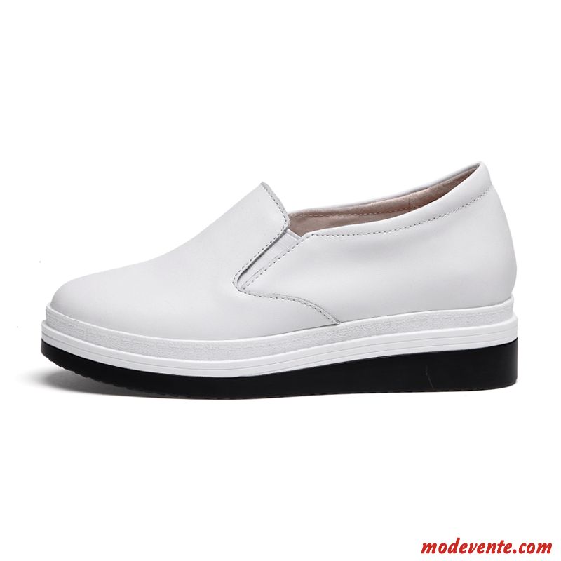 Mocassin Cuir Femme Pas Cher Bleu Ciel Blanc Neigeux Mc26977