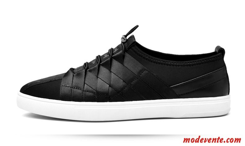 Mocassin Cuir Noir Homme Argent Marine Mc22670