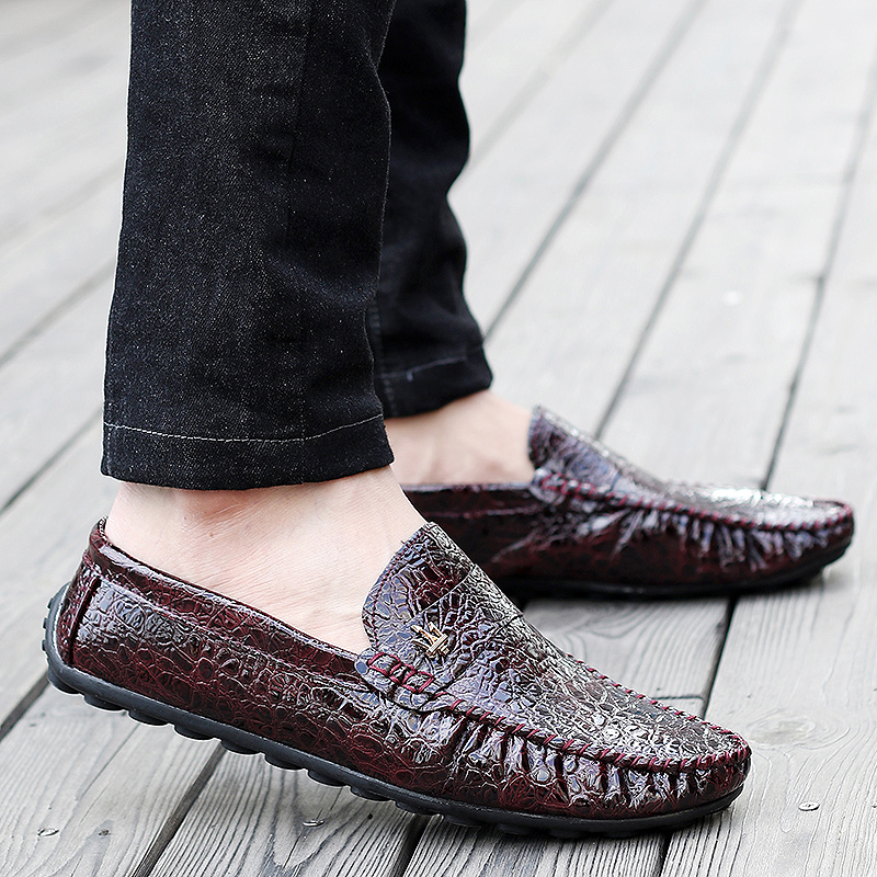 Mocassin Cuir Noir Homme Argent Seagreen Mc23622